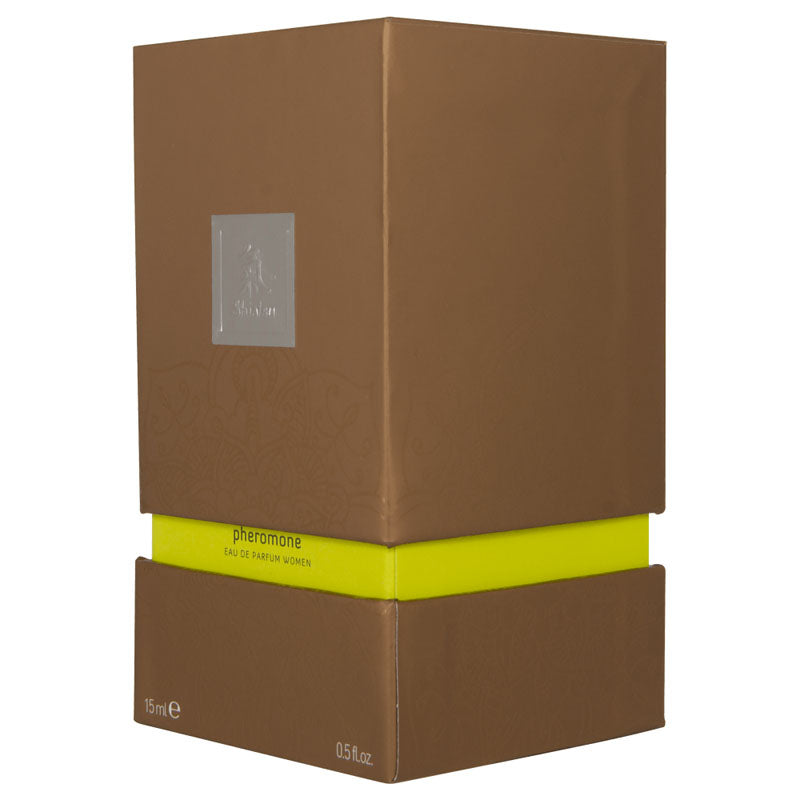 Shiatsu Pheromone Eau De Parfum Women - Lime - Pheromone Fragrance for Women - 15 ml packaging box