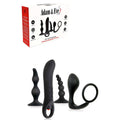 Adam & Eve INTRO TO PROSTATE KIT - 4 Piece Kit featuring silicone plugs and prostate stimulators for intimate essentials.