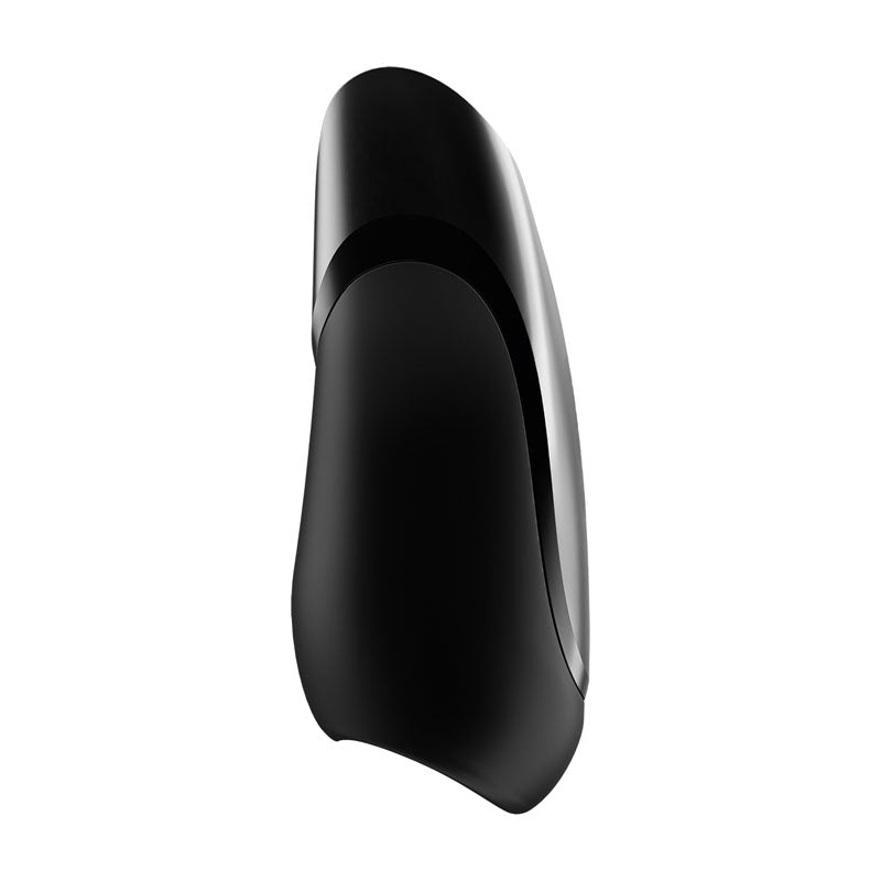 Satisfyer Men Vibration+ - USB rechargeable vibrating masturbator in a sleek black design.