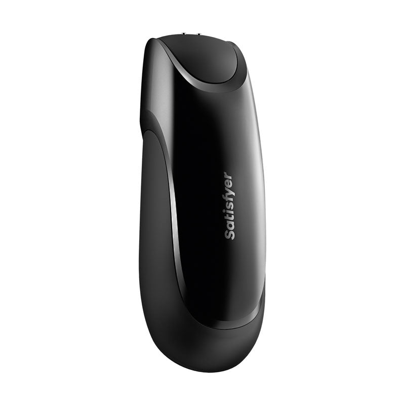 Satisfyer Men Vibration+ USB rechargeable vibrating masturbator, ergonomic design for enhanced pleasure.