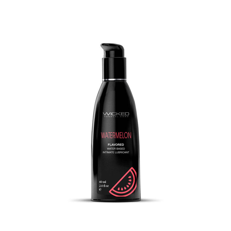 Wicked Aqua Watermelon - Watermelon flavored lubricant in a 60 ml bottle, perfect for enhancing intimate experiences.