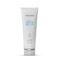 Wicked Simply Aqua Jelle - Water Based Anal Lubricant - 120 ml (4 oz) Bottle in a white tube with olive leaf extract.