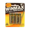 Winmax AA Super Alkaline Batteries pack featuring 4 AA super alkaline batteries with enhanced digital power.