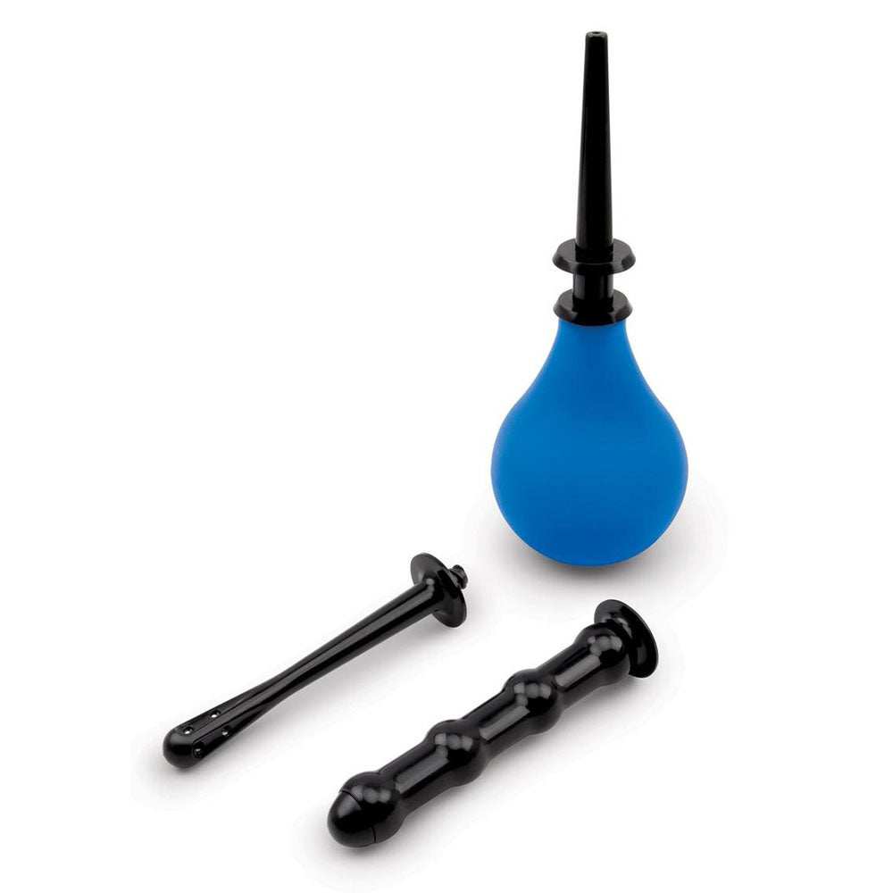 AquaClean 4 Piece Douche Set with Interchangeable Nozzles - 220 ml Capacity with Free Travel Douche Included.