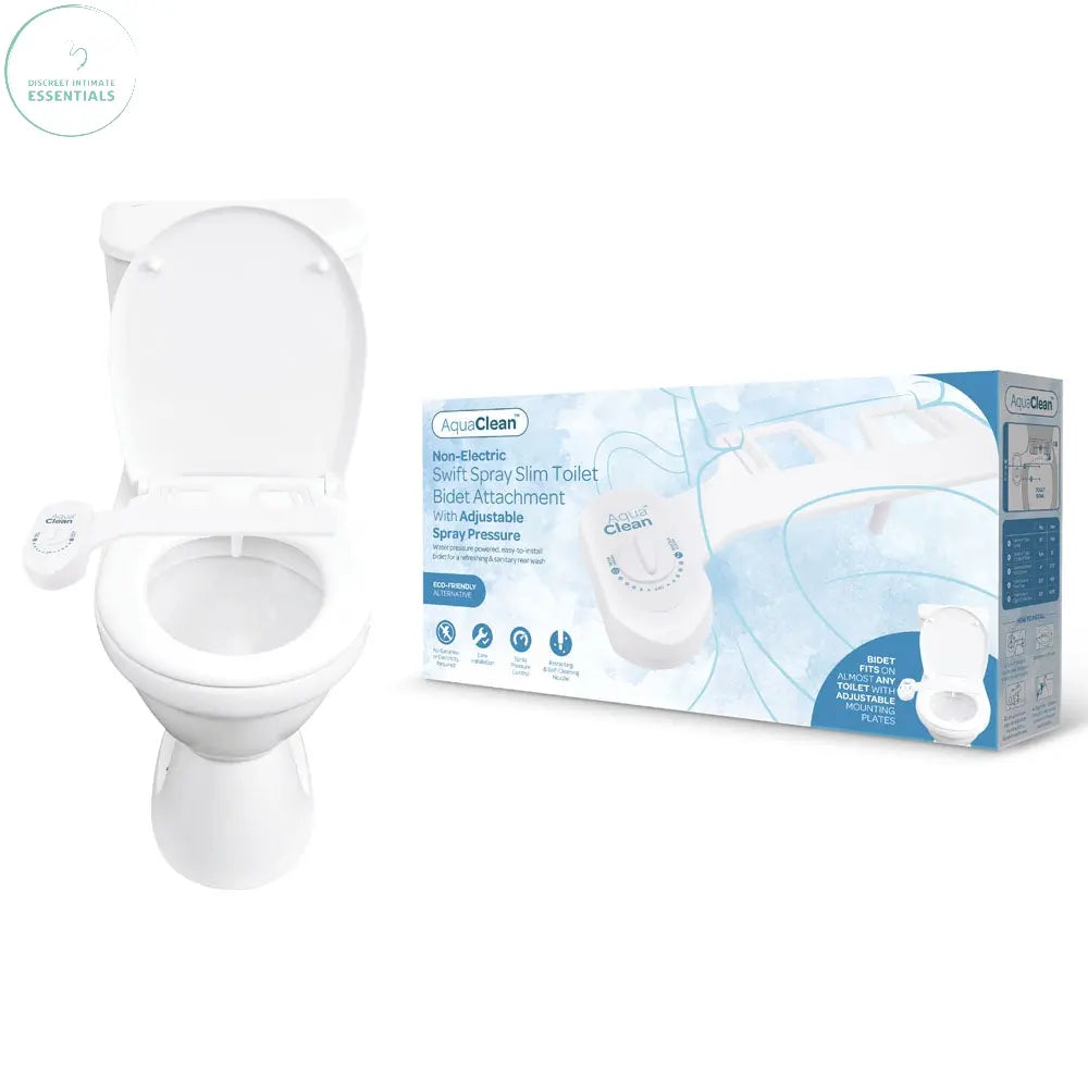 Affordable quality AquaClean Swift Spray Slim Toilet Bidet Attachment -  Non-Electric Bidet Attachment  from XGEN Products by Discreet Intimate Essentials with Discreet Delivery 