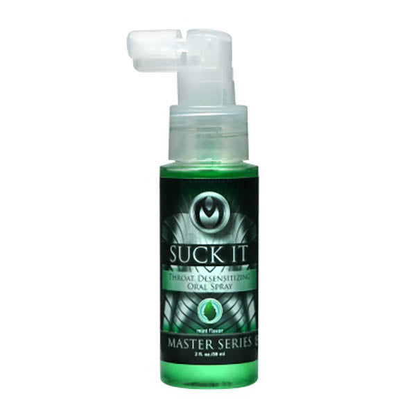 Master Series Suck It - Mint Flavoured Deep Throat Spray - 59 ml bottle with pump nozzle