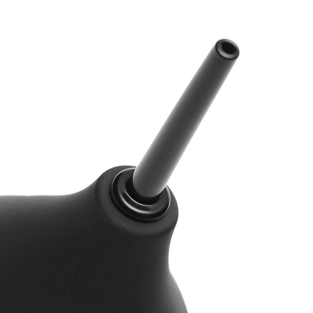 Close-up of the thin tip nozzle of the CleanStream Thin Tip Silicone Enema Bulb - Unisex Douche.