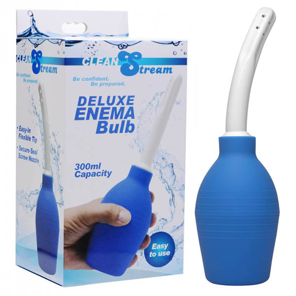CleanStream Deluxe Enema Bulb -  Unisex Douche with flexible tip and 300ml capacity for effective cleansing.