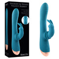 Adam & Eve SHIMMY & SHAKE VELVET RABBIT - 22.4 cm USB Rechargeable Rabbit Vibrator with side-to-side movement.