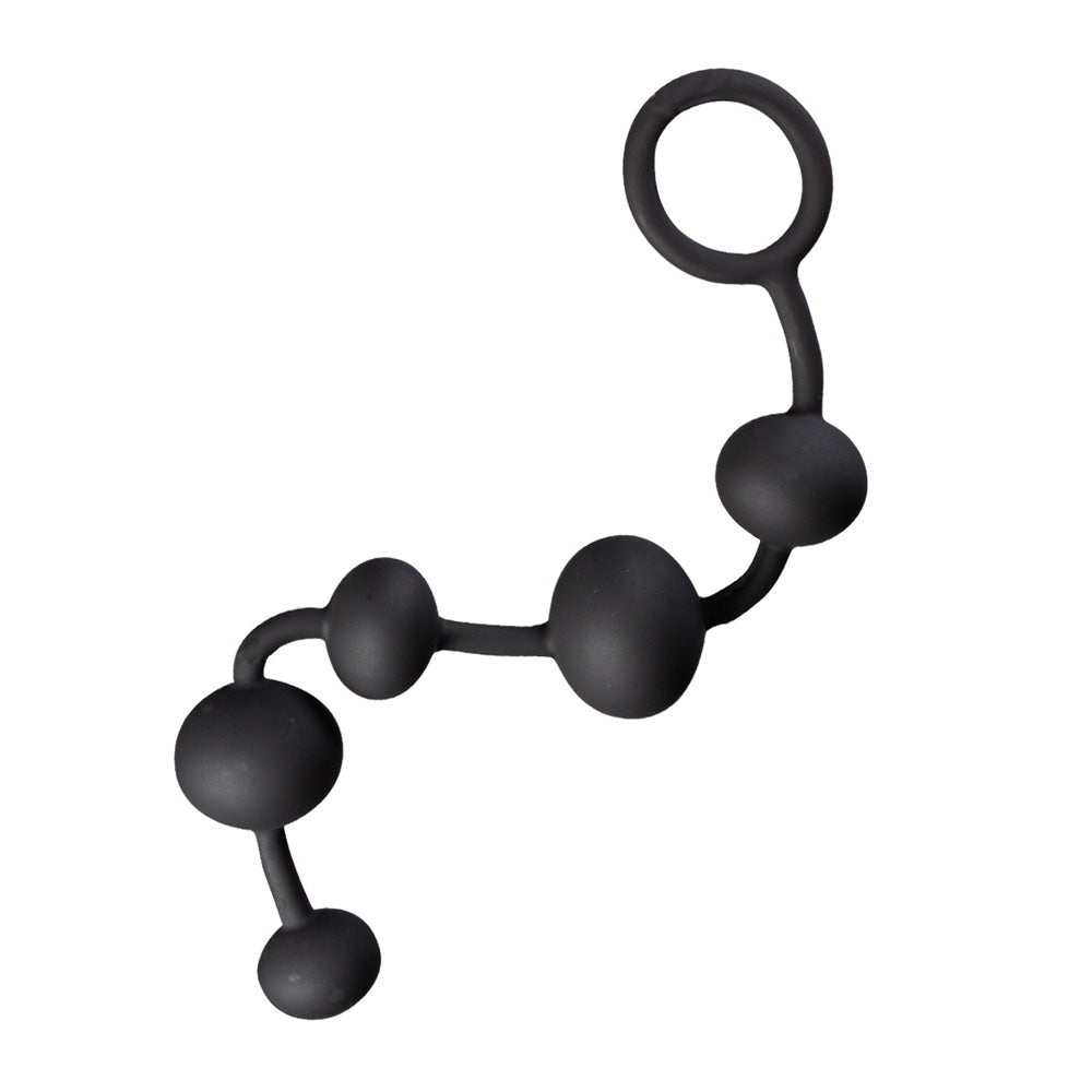 Maia GRAYSON - 16.5 cm Anal Beads featuring multiple beads with a retrieval ring, perfect for anal play.