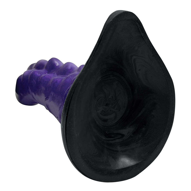 Creature Cocks Orion Invader Veiny Space Alien Silicone Dildo -  18.4 cm Veiny Dildo with black suction cup base.