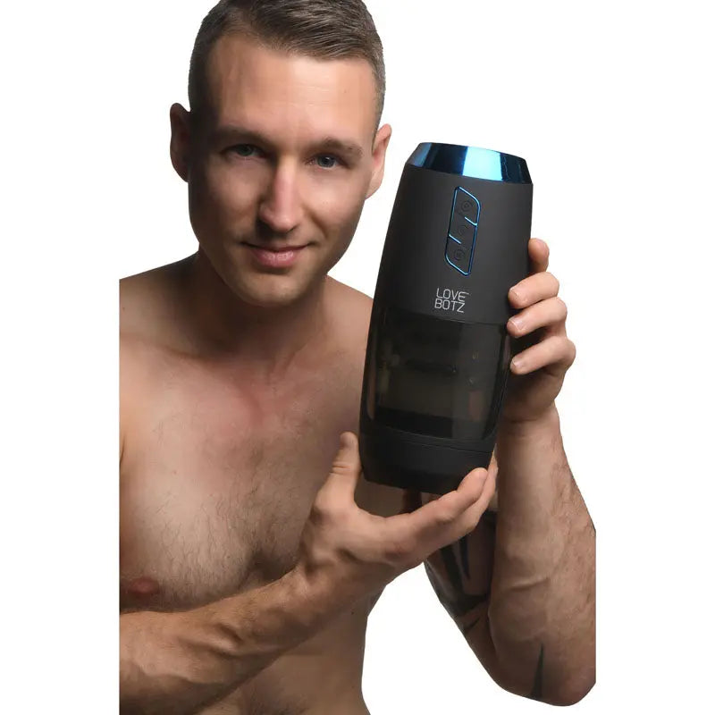 LoveBotz The Milker Slider 18X Stroking Masturbator - USB Rechargeable Stroking Masturbator XR Brands Discreet Intimate Essentials.
