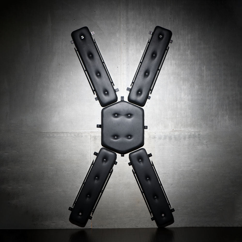 Master Series Master St Andrew's Cross - Bondage Furniture wall-mounted design for intimate play and space optimization.