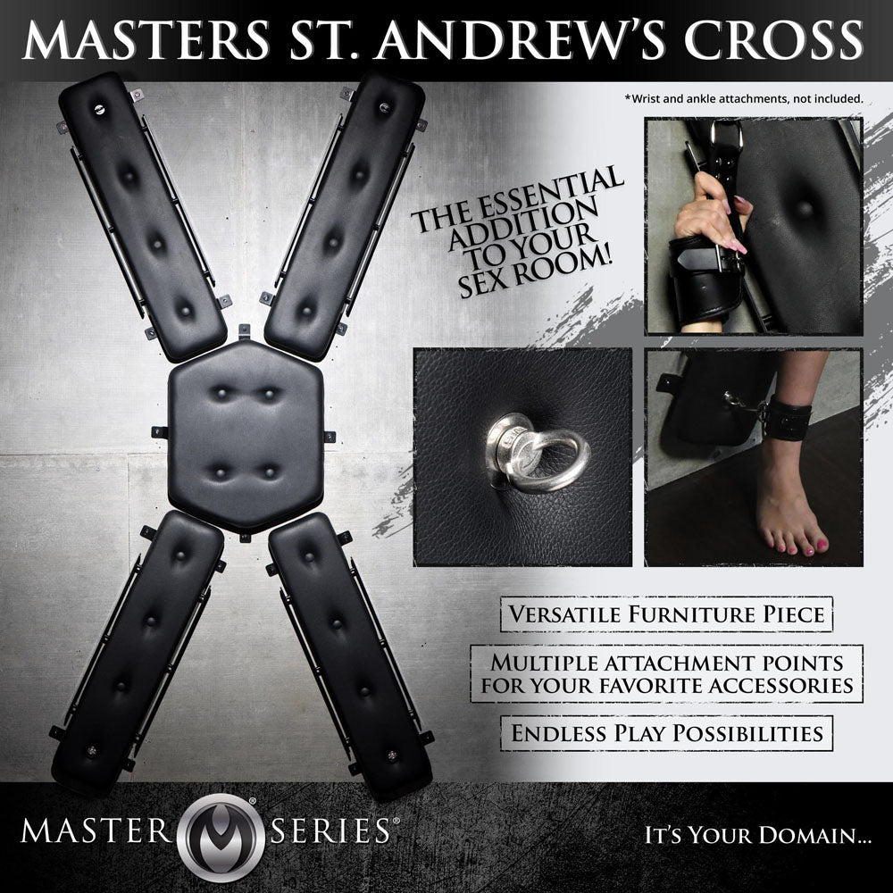 Master Series Master St Andrew's Cross - Bondage Furniture, versatile and essential for your intimate space.