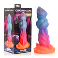 Creature Cocks Aqua-Cock - Glow in Dark Multi- 19.3 cm Fantasy Dildo with vibrant colors and eco-friendly silicone.