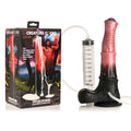 Creature Cocks Centaur Explosion - Pink/Black 24.5 cm Squirting Fantasy Dildo with measurement and black base