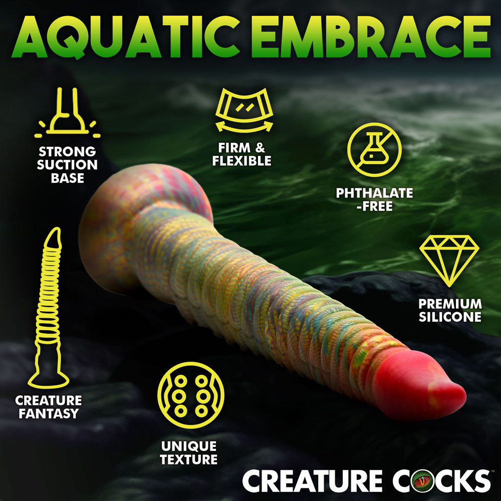 Creature Cocks Tenta-Dick - Multi- 32 cm Tentacle Fantasy Dildo with unique texture and strong suction base.