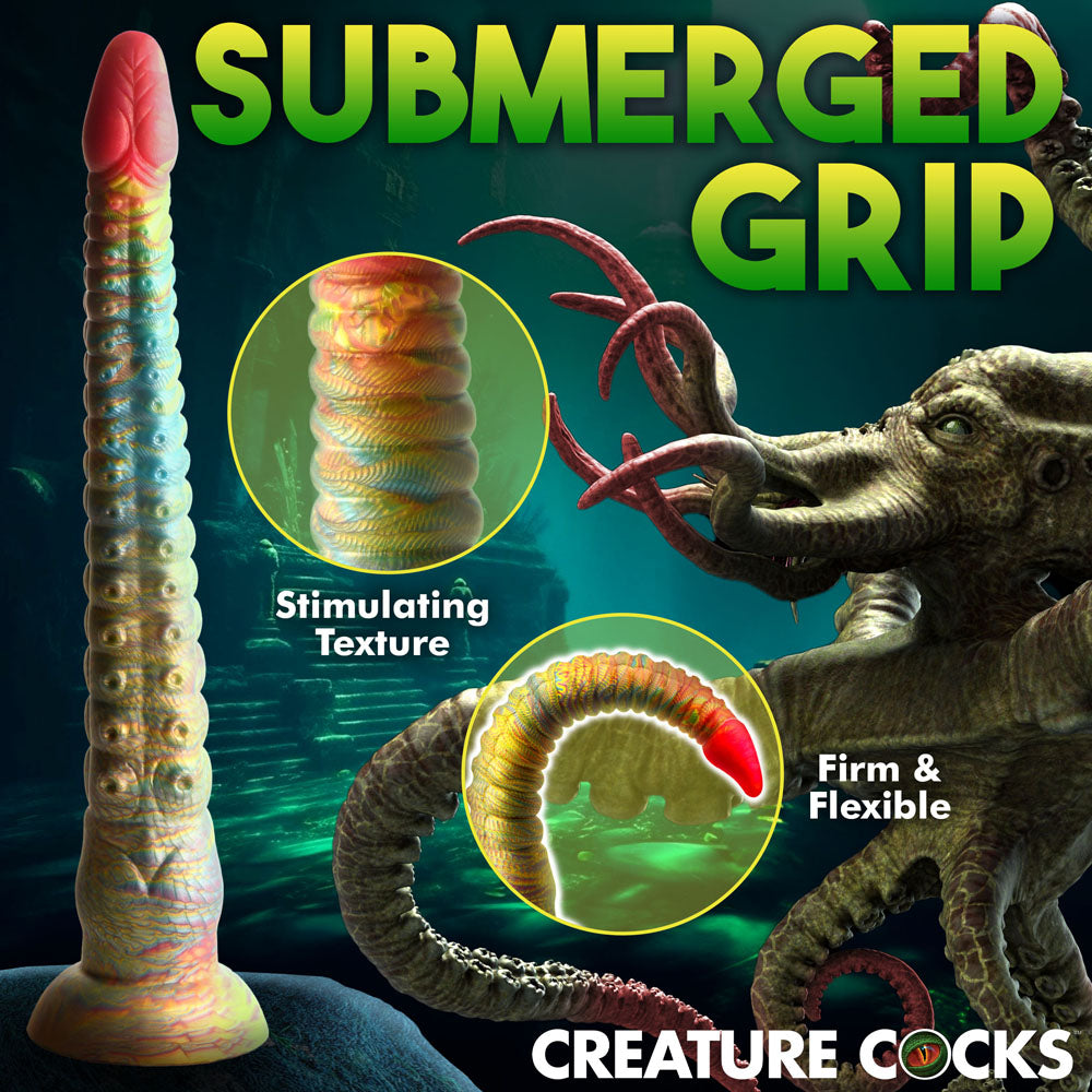 Creature Cocks Tenta-Dick - Multi- 32 cm Tentacle Fantasy Dildo with submerged grip and stimulating texture.