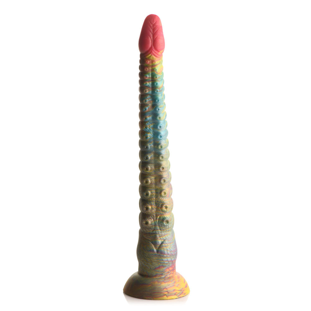Creature Cocks Tenta-Dick - Multi- 32 cm Tentacle Fantasy Dildo in vibrant colors with a ribbed shaft and suckers.