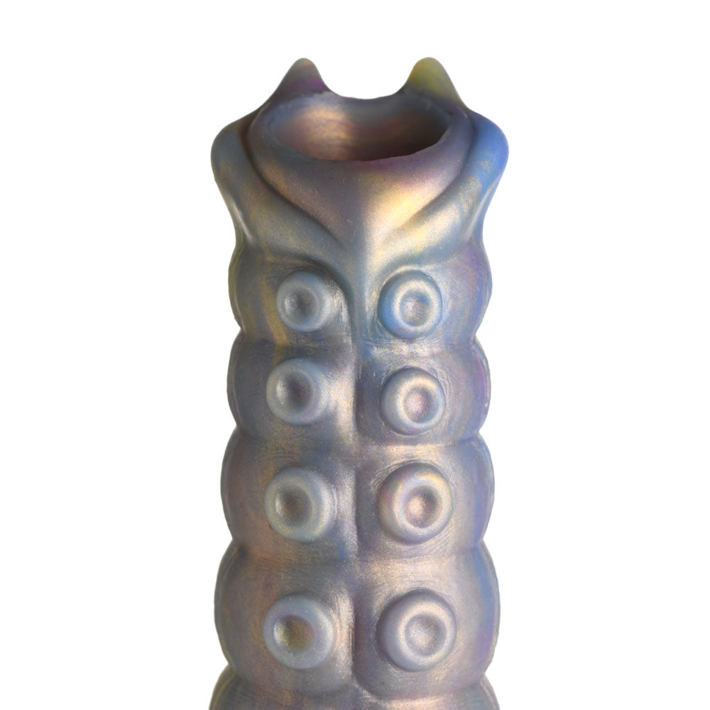 Creature Cocks Deep Invader - Multi-Coloured 22.9 cm Ovipositor Fantasy Dildo with textured shaft and vibrant colors.