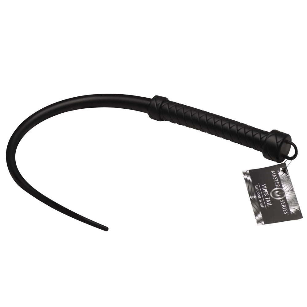 Master Series Viper Tail -  -  Silicone Whip for intimate essentials, featuring a flexible tail and a stiff handle.