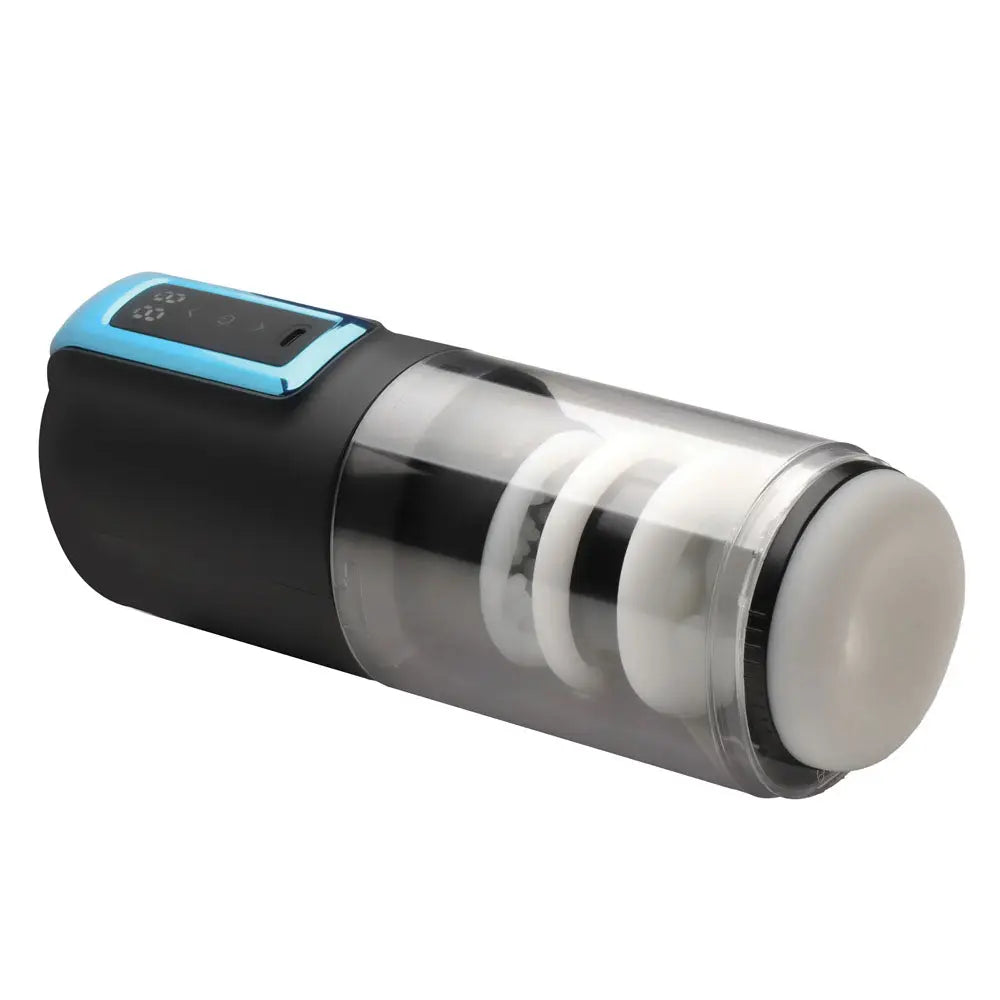 LoveBotz The Milker Roto-Stroke - USB Rechargeable Thrusting & Rotating Male Masturbator XR Brands Discreet Intimate Essentials.