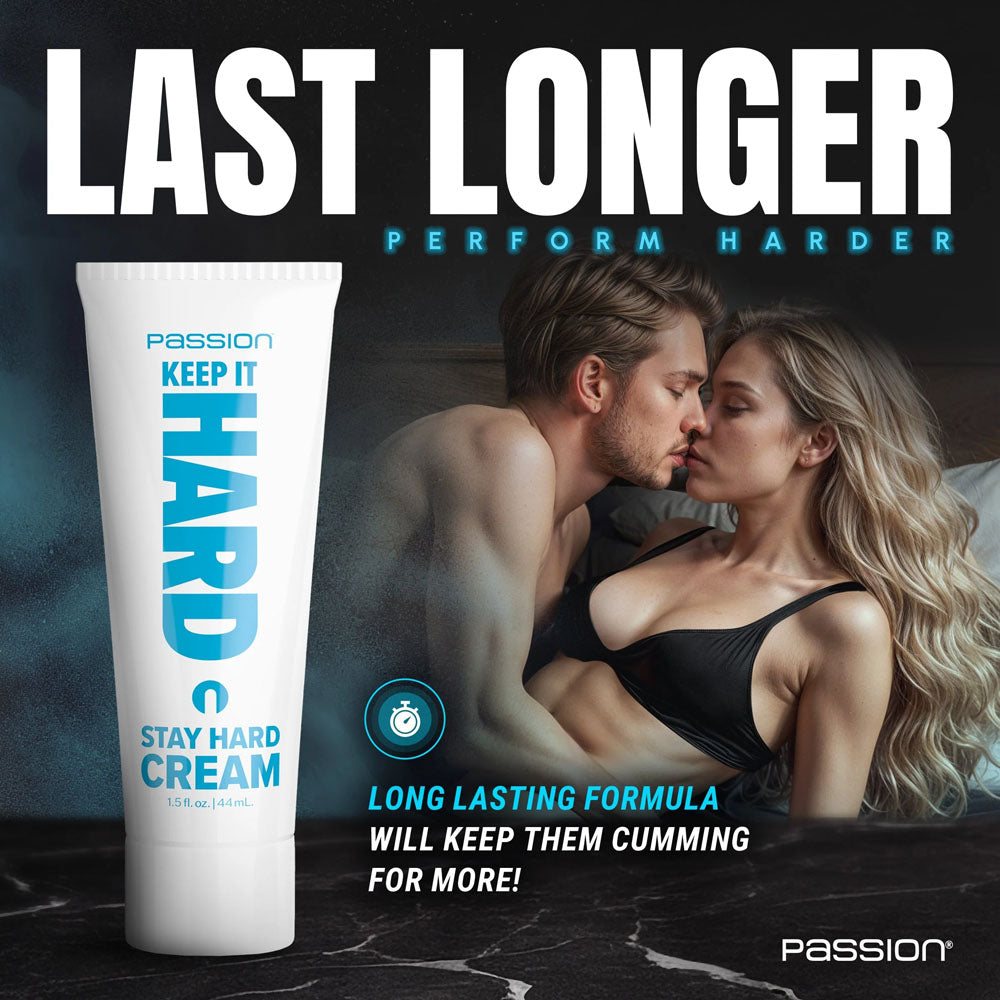 Passion Keep It Hard - Stay Hard Cream - 44 ml for enhancing intimate performance and satisfaction.