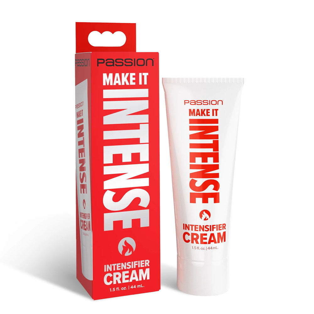 Passion Make It Intense - Intensifier Cream - 44 ml in packaging, designed to enhance intimate experiences.
