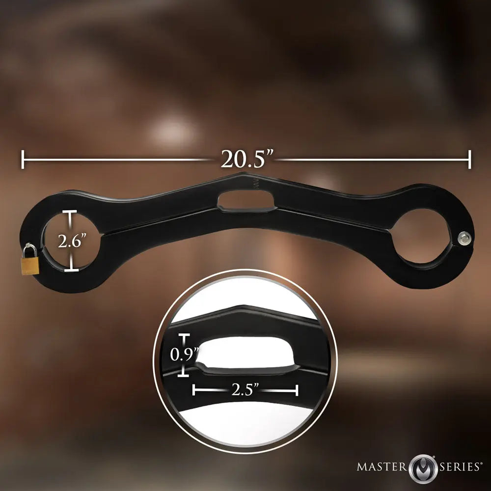 Master Series Punished - Balls To Wrist Humbler Restraint XR Brands Discreet Intimate Essentials.