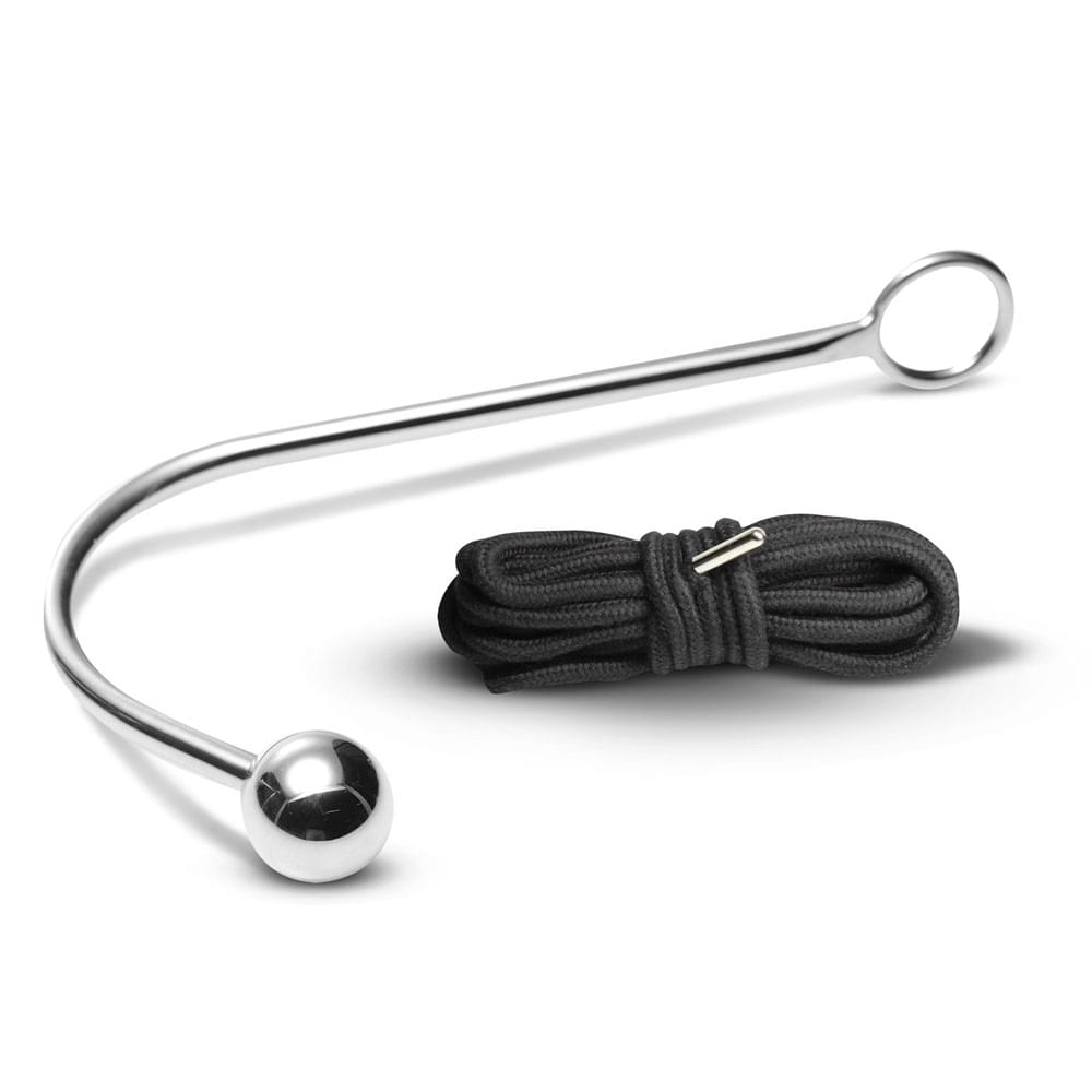 Master Series Roped - Metal Anal Hook with Rope