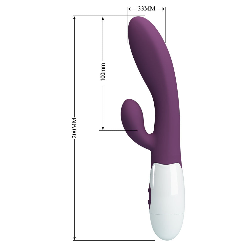 Party Up BEN Classic Vibe -  -  20 cm Rabbit Vibrator with dual motors and 30 vibration functions.
