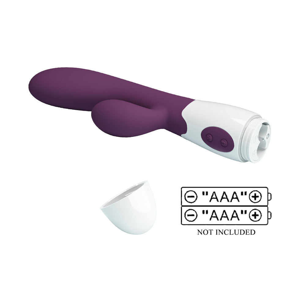 Party Up BEN Classic Vibe -  -  20 cm Rabbit Vibrator with dual motors and battery compartment