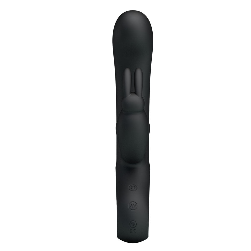 Party Up COLIN Rabbit Vibe -  -  21 cm USB Rechargeable Rabbit Vibrator in sleek black design.