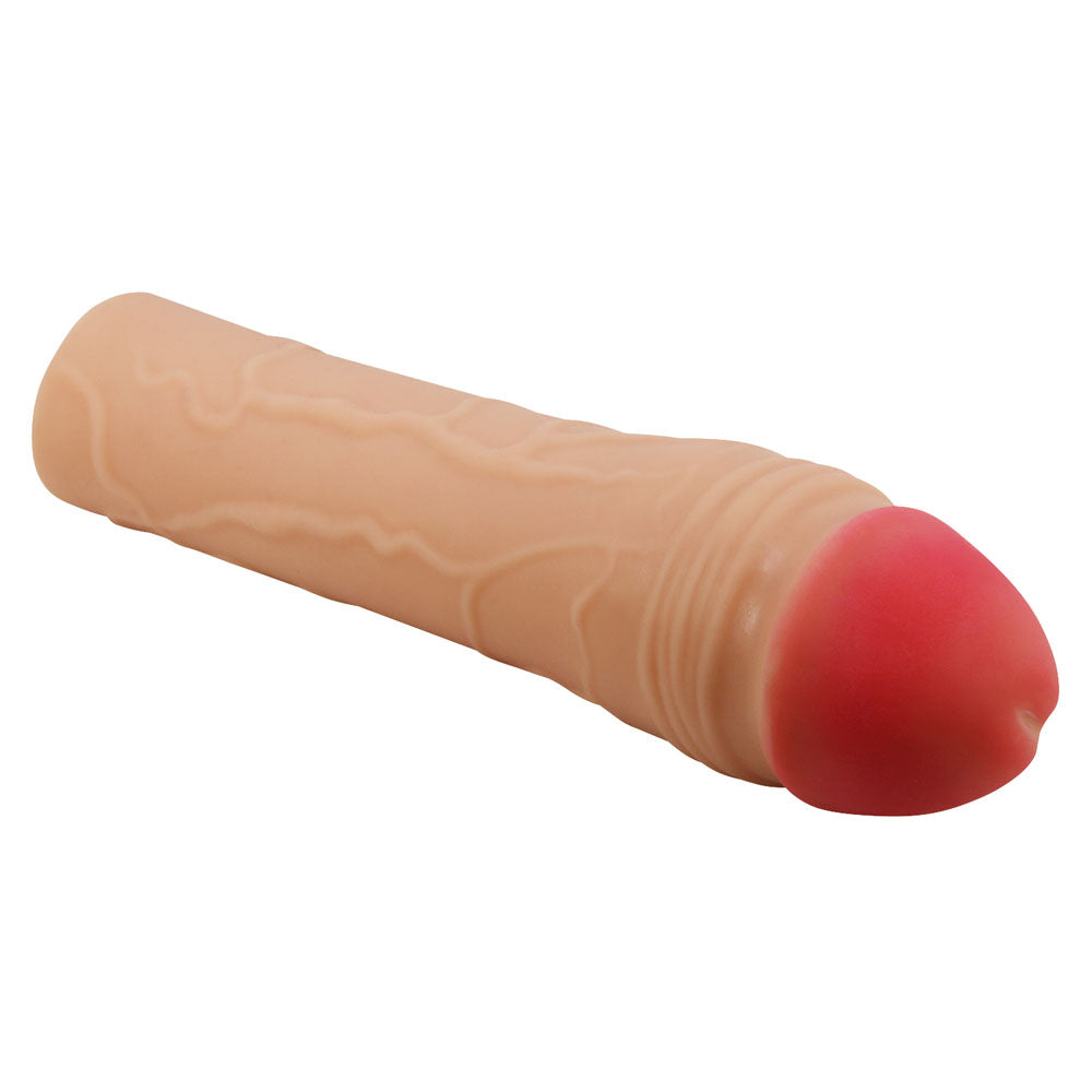Party Up PARKER 2 Inch Extender Sleeve -  2 Inch Penis Extender Sleeve for enhanced pleasure and lifelike sensations.