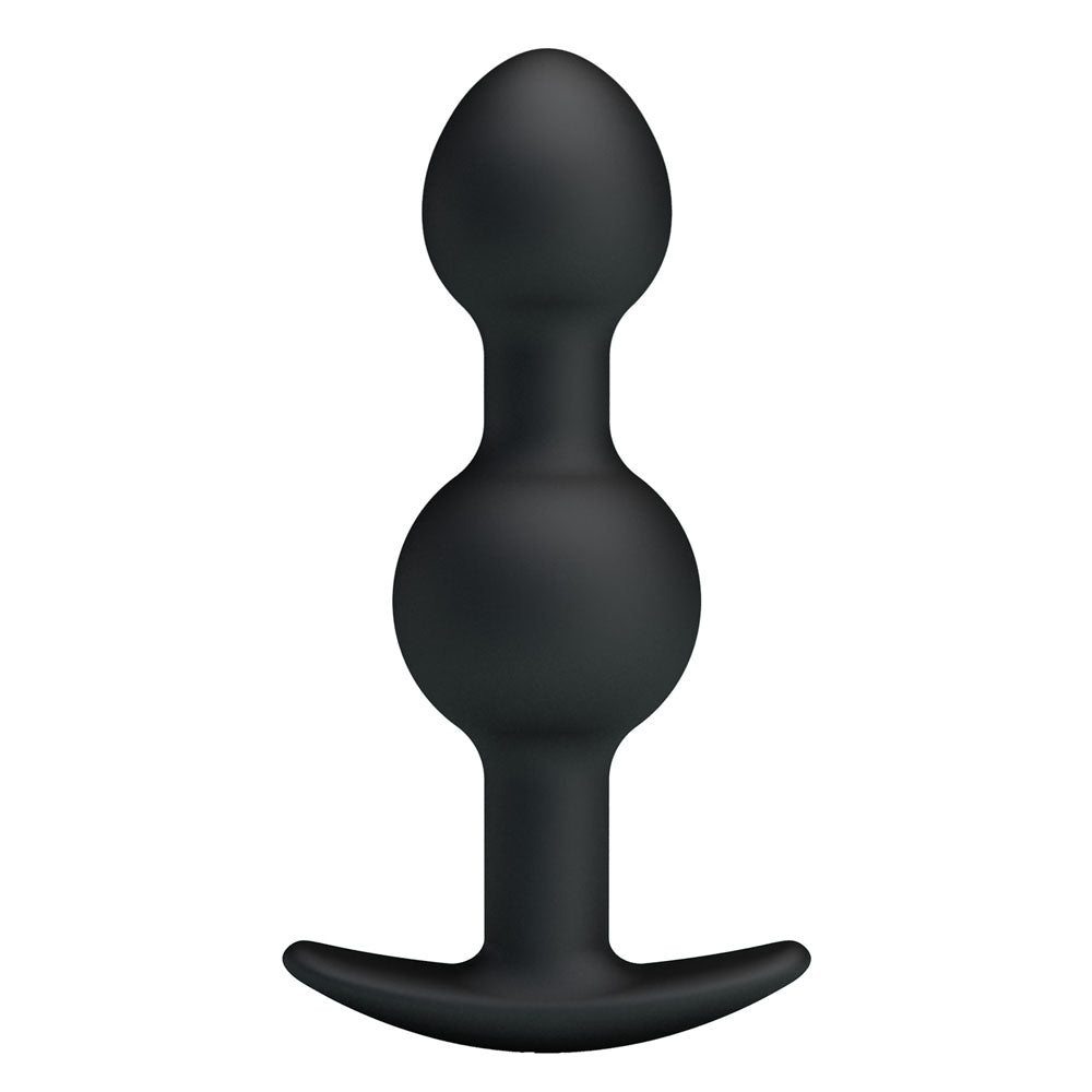 Party Up JAMES Anal Bead Plug - 10.4 cm Beaded Butt Plug with rounded design and silicone material.
