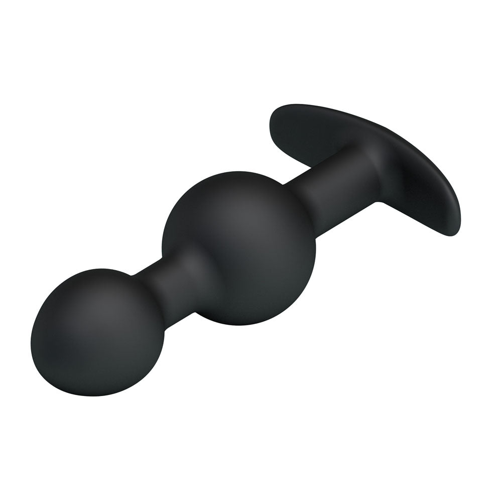 Party Up JAMES Anal Bead Plug - 10.4 cm Beaded Butt Plug featuring a smooth silicone finish.