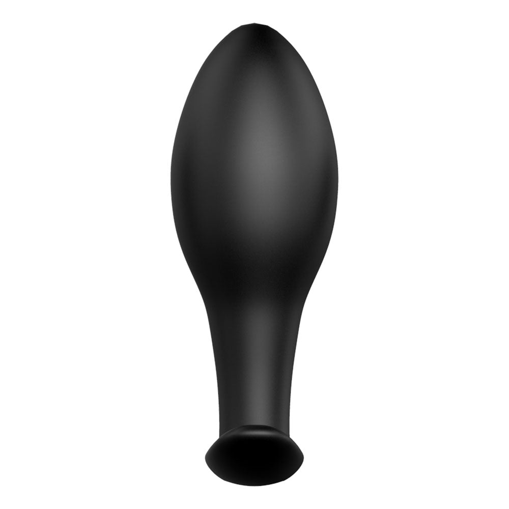 Party Up JEFF Silicone Plug -  8.5 cm Butt Plug, sleek black velvet silicone anal toy for beginners.