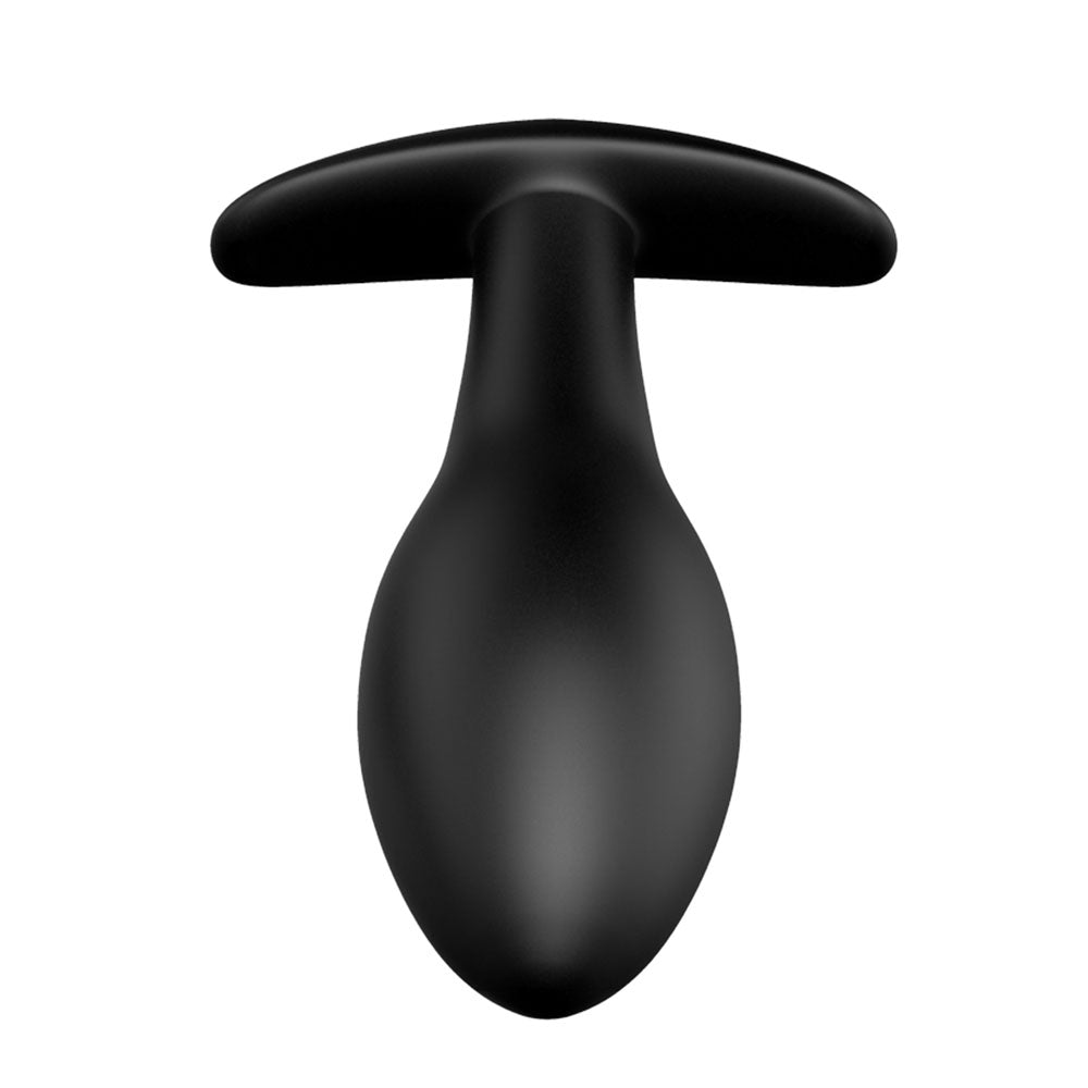 Party Up JEFF Silicone Plug -  8.5 cm Butt Plug - black velvet silicone anal toy for beginners