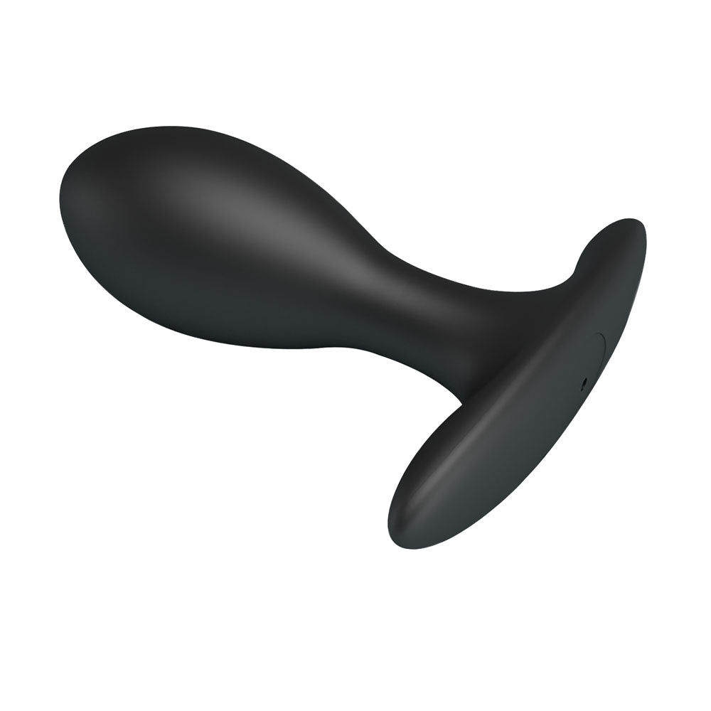 Party Up KEVIN Inflatable Butt Plug -  9.1 cm Inflatable Butt Plug, black anal toy for intimate pleasure.