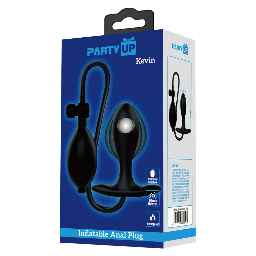 Party Up KEVIN Inflatable Butt Plug -  9.1 cm Inflatable Butt Plug Party Up Discreet Intimate Essentials.