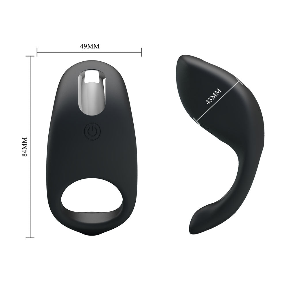 Party Up KING Rechargeable Cock Ring - USB Rechargeable Cock Ring dimensions: 8.4 cm x 4.9 cm.