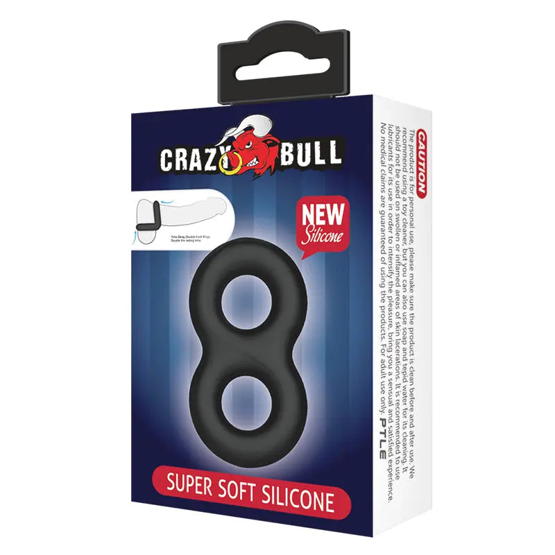 CRAZY BULL Double Donut Cock & Ball Ring -  Cock & Ball Ring Crazy Bull Discreet Intimate Essentials.