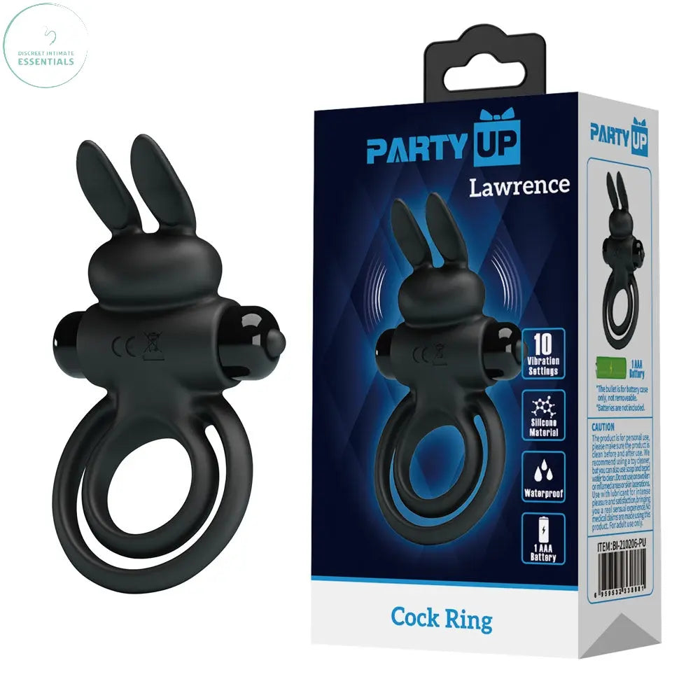 Affordable quality Party Up LAWRENCE Vibrating Cock Ring -  Vibrating Cock & Balls Ring  from Party Up by Discreet Intimate Essentials with Discreet Delivery 