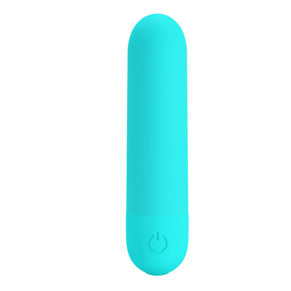 Party Up HARRY Mini Bullet - Teal - Teal 8 cm USB Rechargeable Bullet for intimate essentials and pleasure.