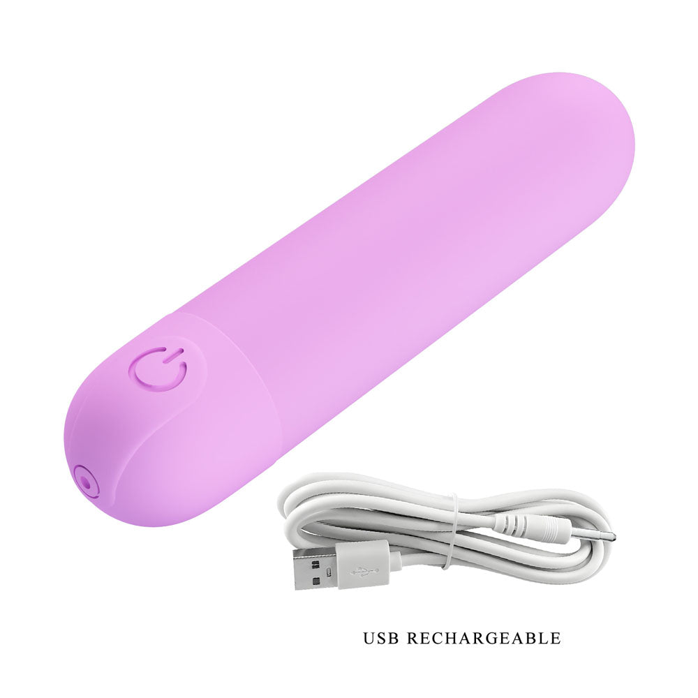 Party Up GREG Mini Bullet -  -  8 cm USB Rechargeable Bullet with USB charger for convenient use.