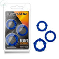 Affordable quality Stay Hard Beaded Cockrings -  Cock Rings - Set of  3 Sizes  from Blush Novelties by Discreet Intimate Essentials with Discreet Delivery 
