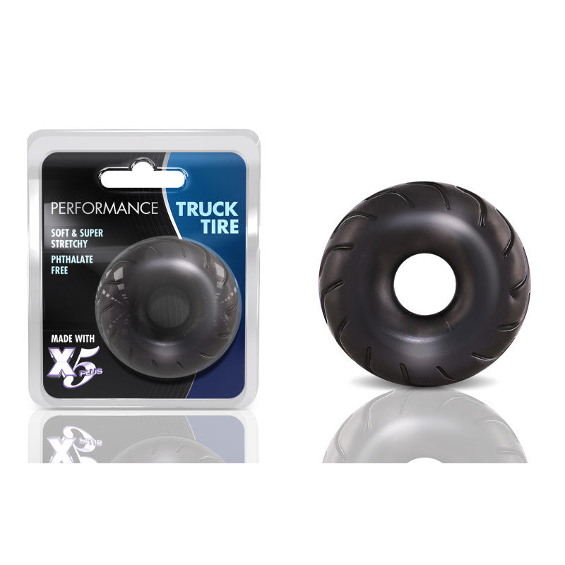 Performance Truck Tire -  Large Cock Ring product packaging with soft, stretchy material for enhanced pleasure.