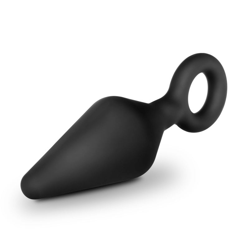 Anal Adventures Platinum Loop Plug - Small -  7.6 cm Butt Plug, ergonomic design for easy insertion, body-safe silicone.