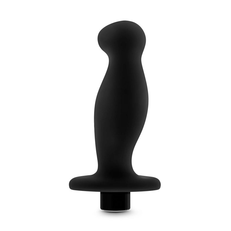 Anal Adventures Platinum Vibrating Prostate Massager 02 - 10.8 cm USB Rechargeable Prostate Massager in sleek black silicone.