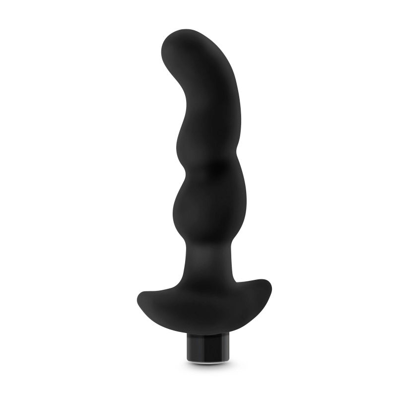 Anal Adventures Platinum Vibrating Prostate Massager 03 - USB Rechargeable 15.2 cm Prostate Massager in sleek black silicone.
